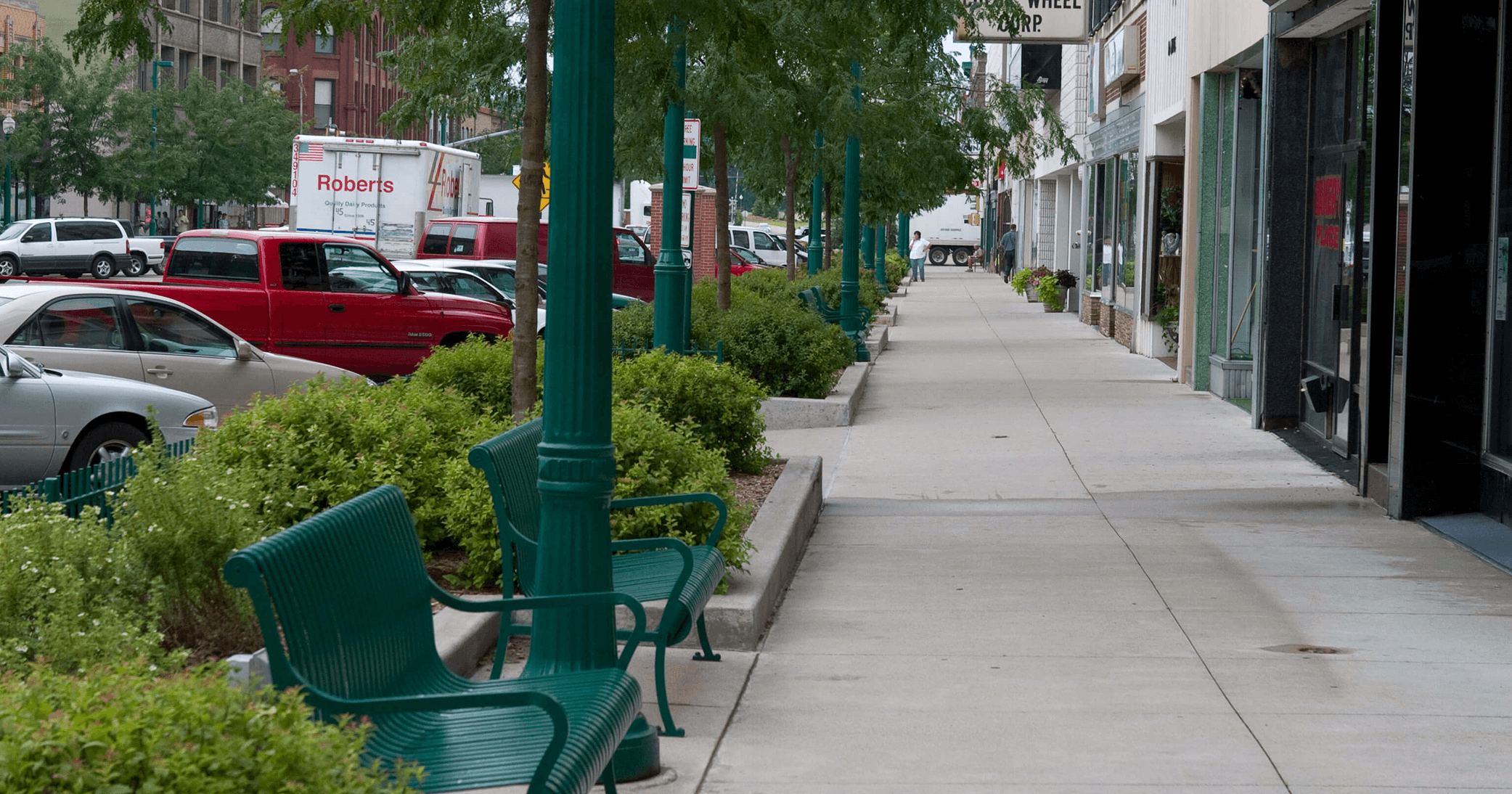 downtown streetscape